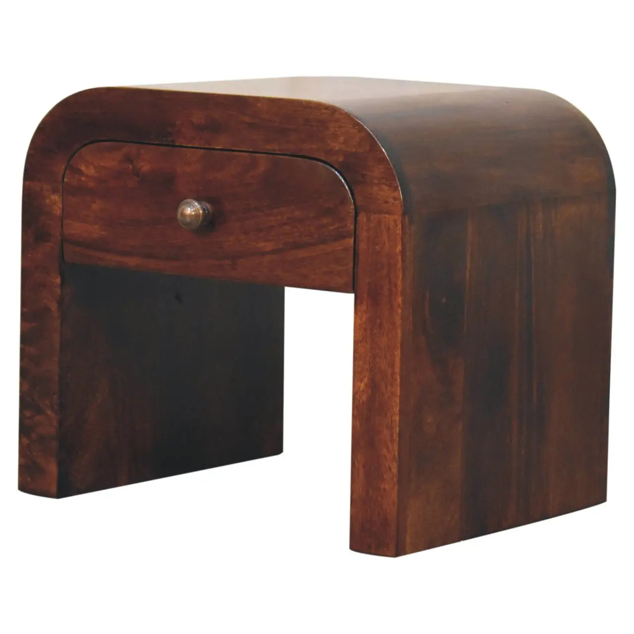 California Walnut Disc Bedside - Living with Luxury