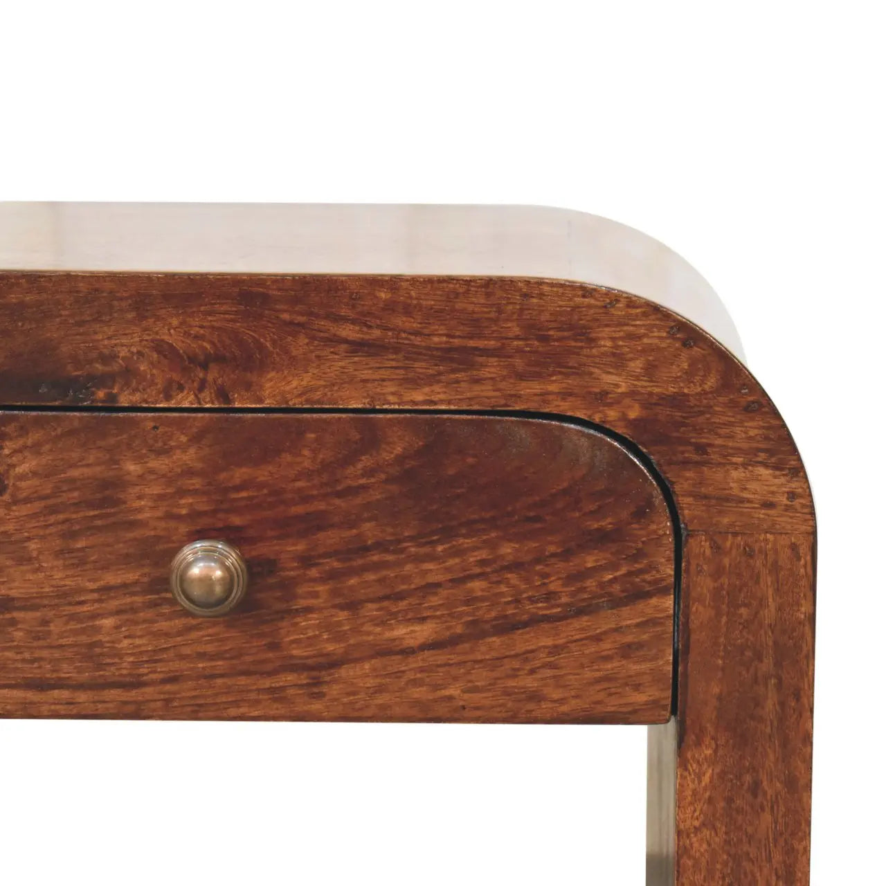California Walnut Disc Bedside - Living with Luxury