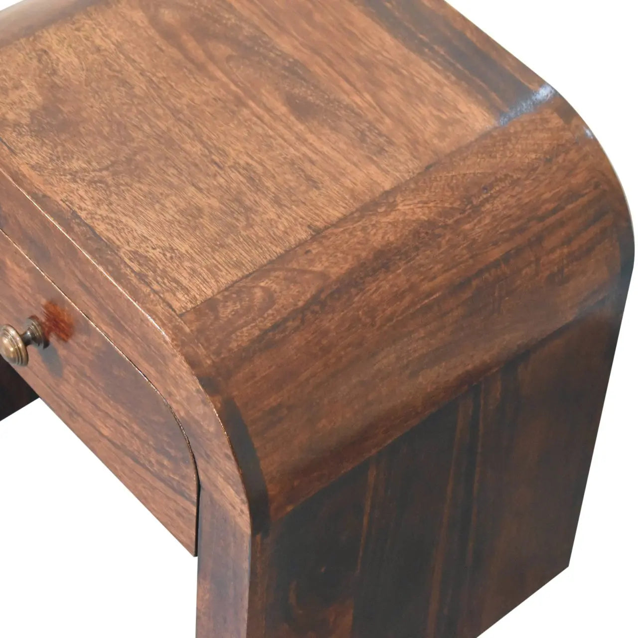 California Walnut Disc Bedside - Living with Luxury