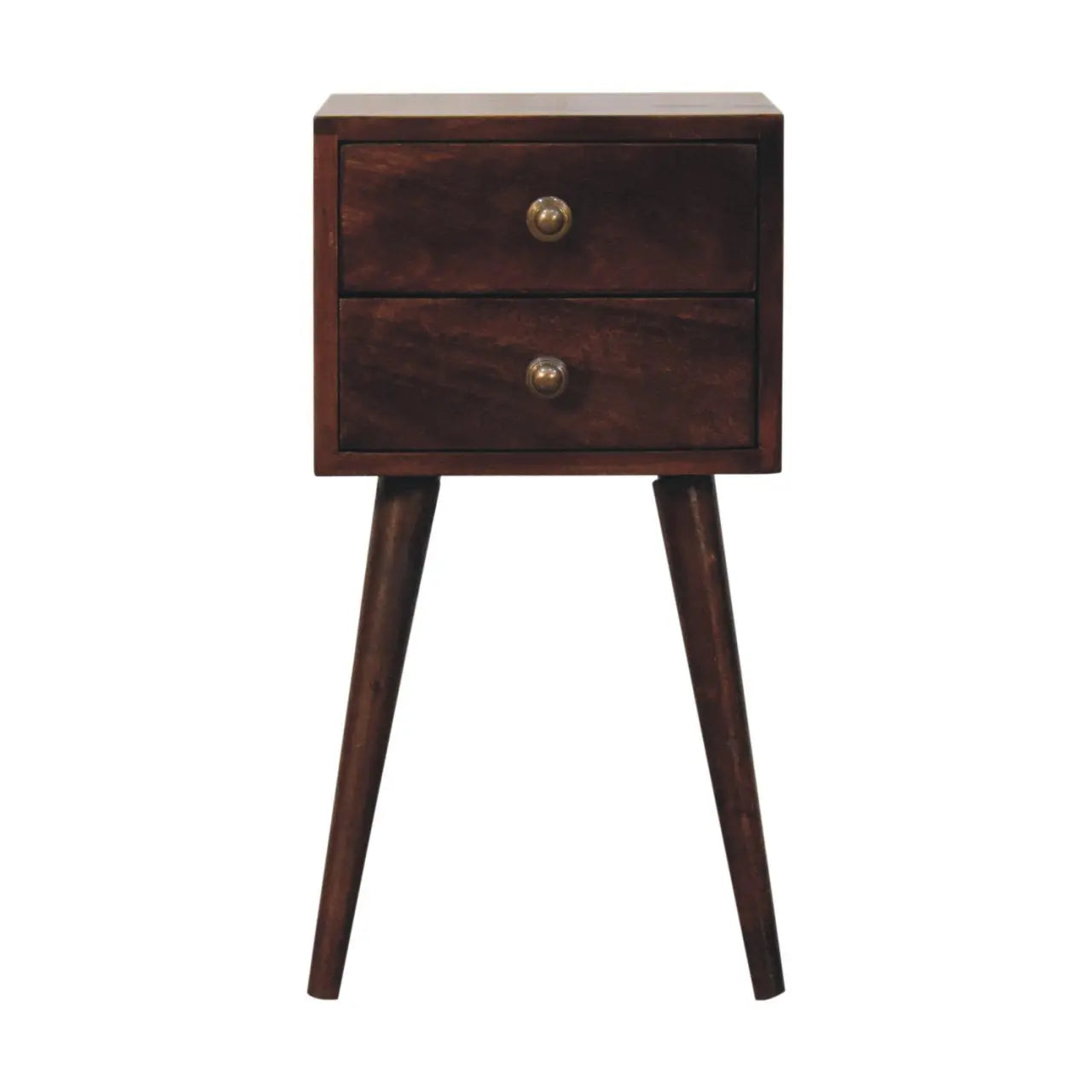 Mini 2 DrawerCalifornia Walnut Bedside - Living with Luxury