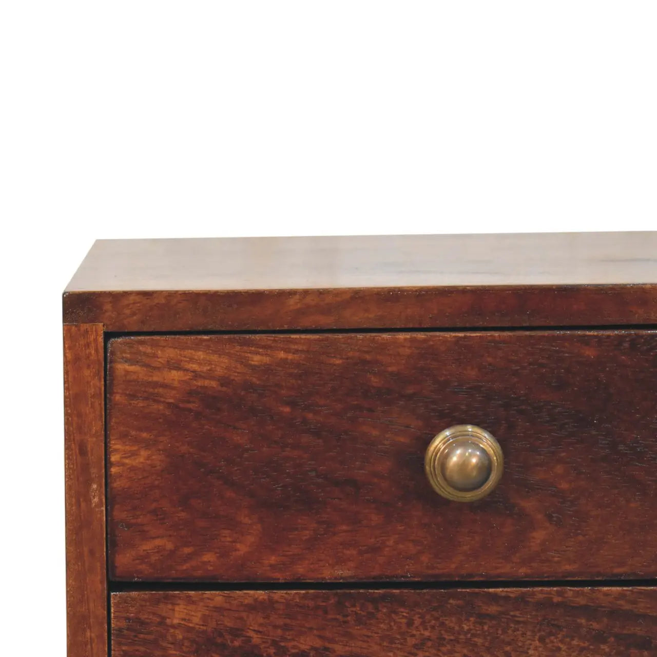 Mini 2 DrawerCalifornia Walnut Bedside - Living with Luxury