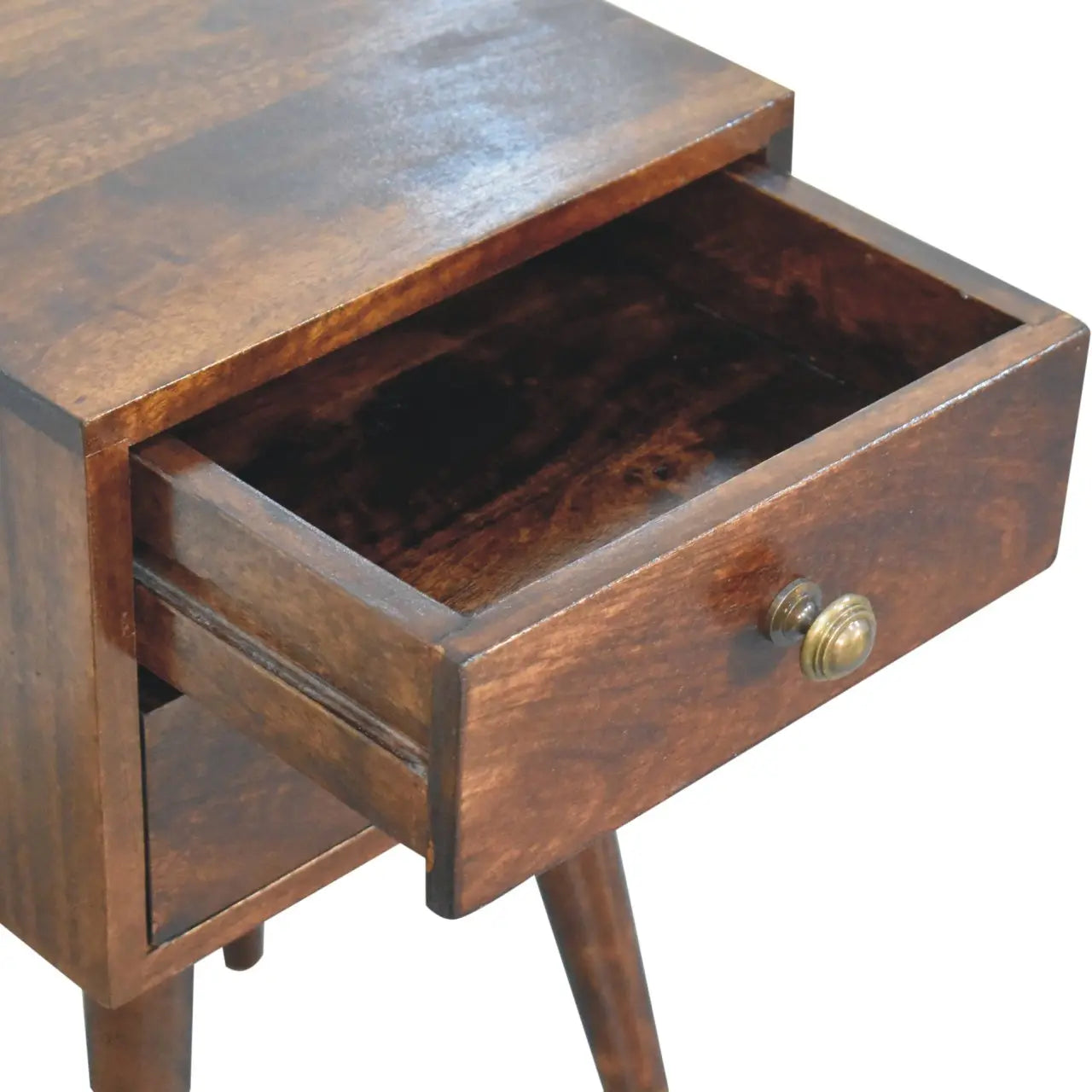 Mini 2 DrawerCalifornia Walnut Bedside - Living with Luxury