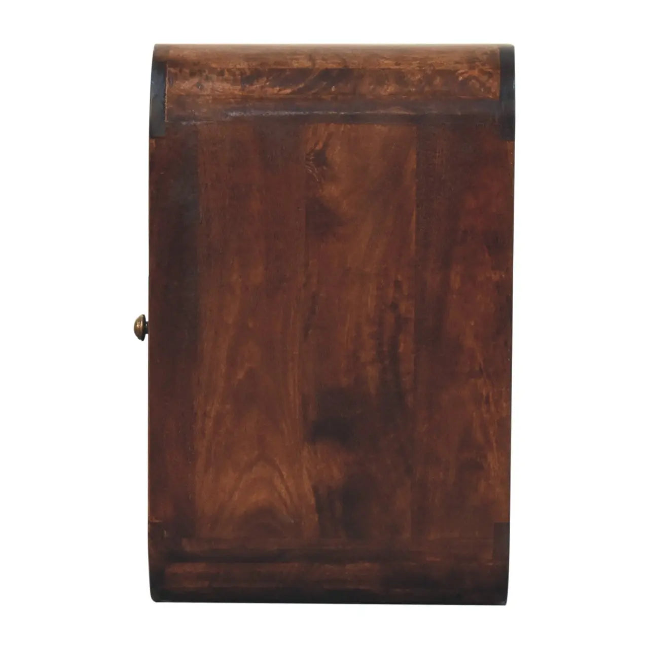 California Walnut Curved Edge Bedside - Living with Luxury