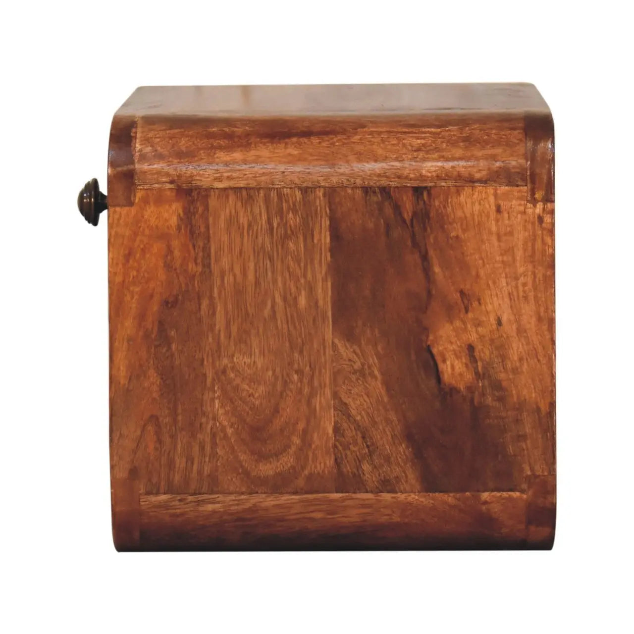 Mini Honey Caramel Wall Mounted Bedside with Open Slot - Living with Luxury