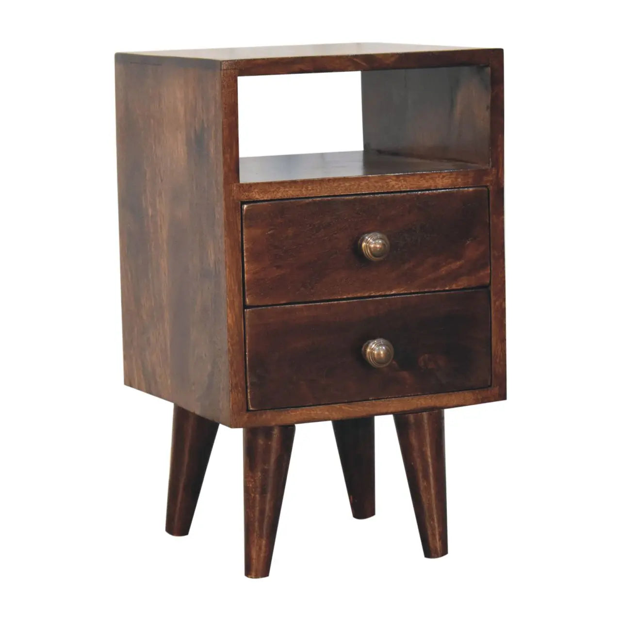 Mini Classic California Walnut Bedside - Living with Luxury