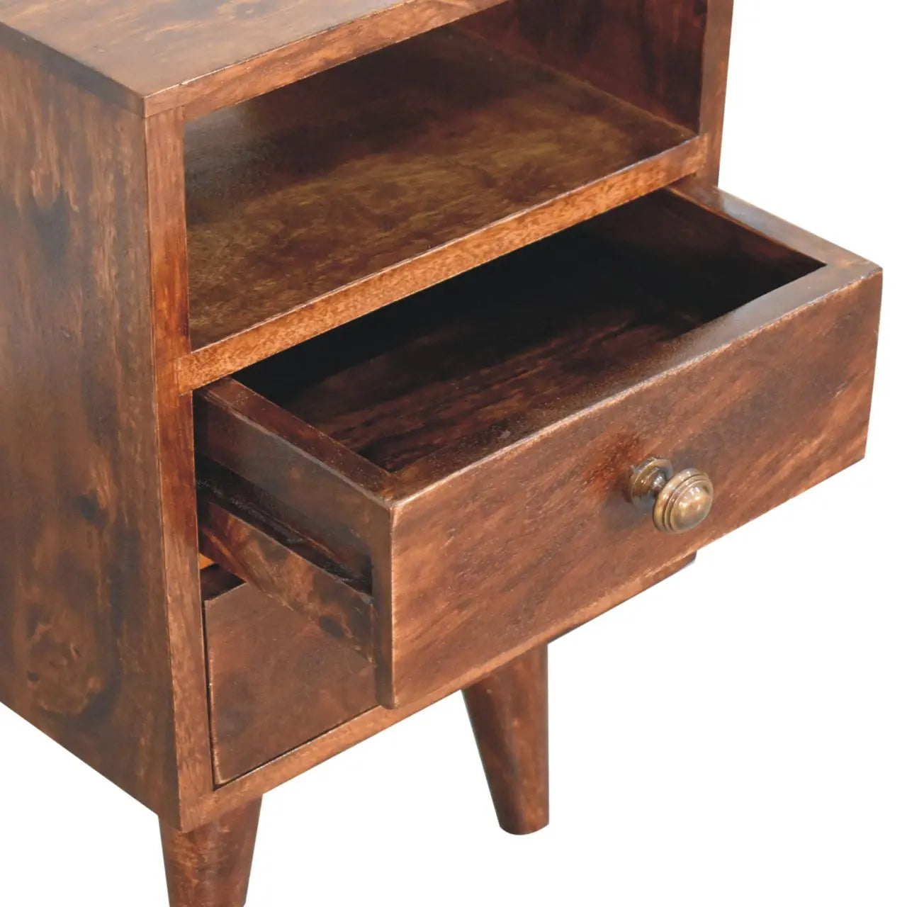 Mini Classic California Walnut Bedside - Living with Luxury