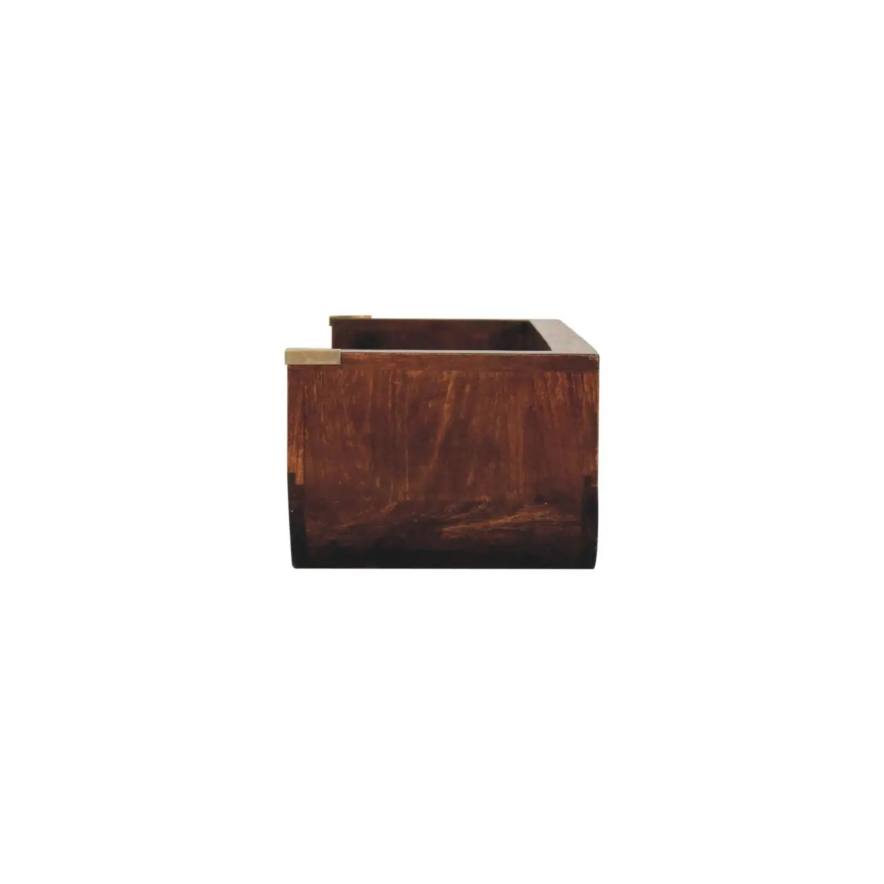 Indira California Walnut Floating Console Table - Living with Luxury