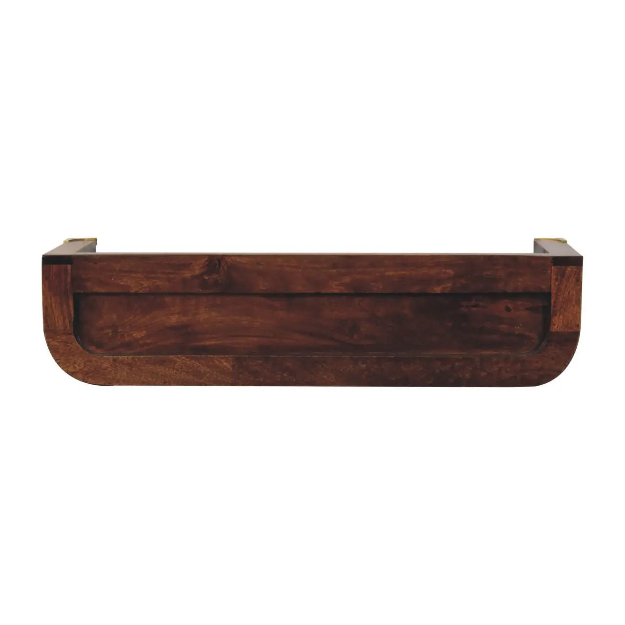 Indira California Walnut Floating Console Table - Living with Luxury