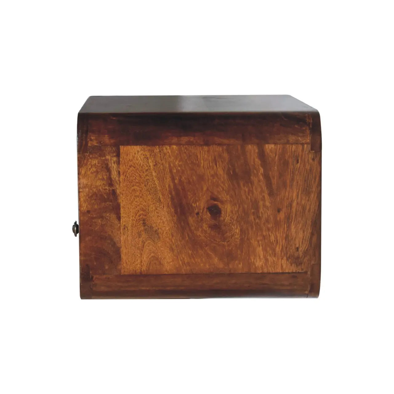 Large Chestnut Curve Upper Slot Floating Bedside - Living with Luxury
