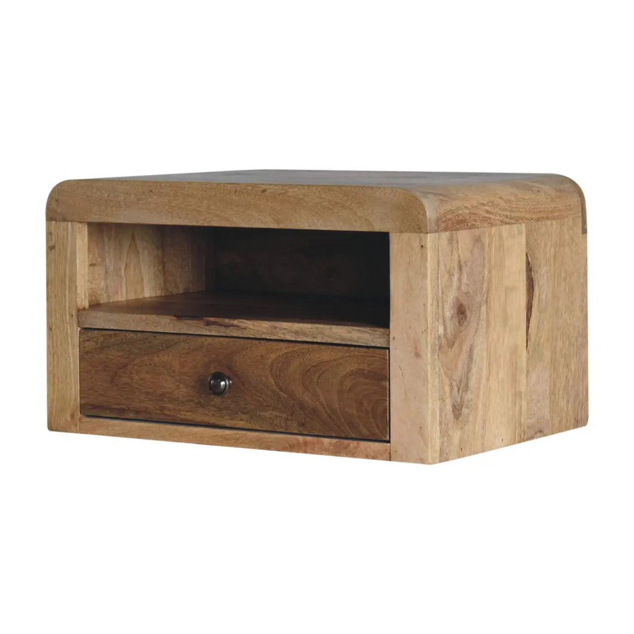 Chunky Oak-ish Floating Bedside - Living with Luxury