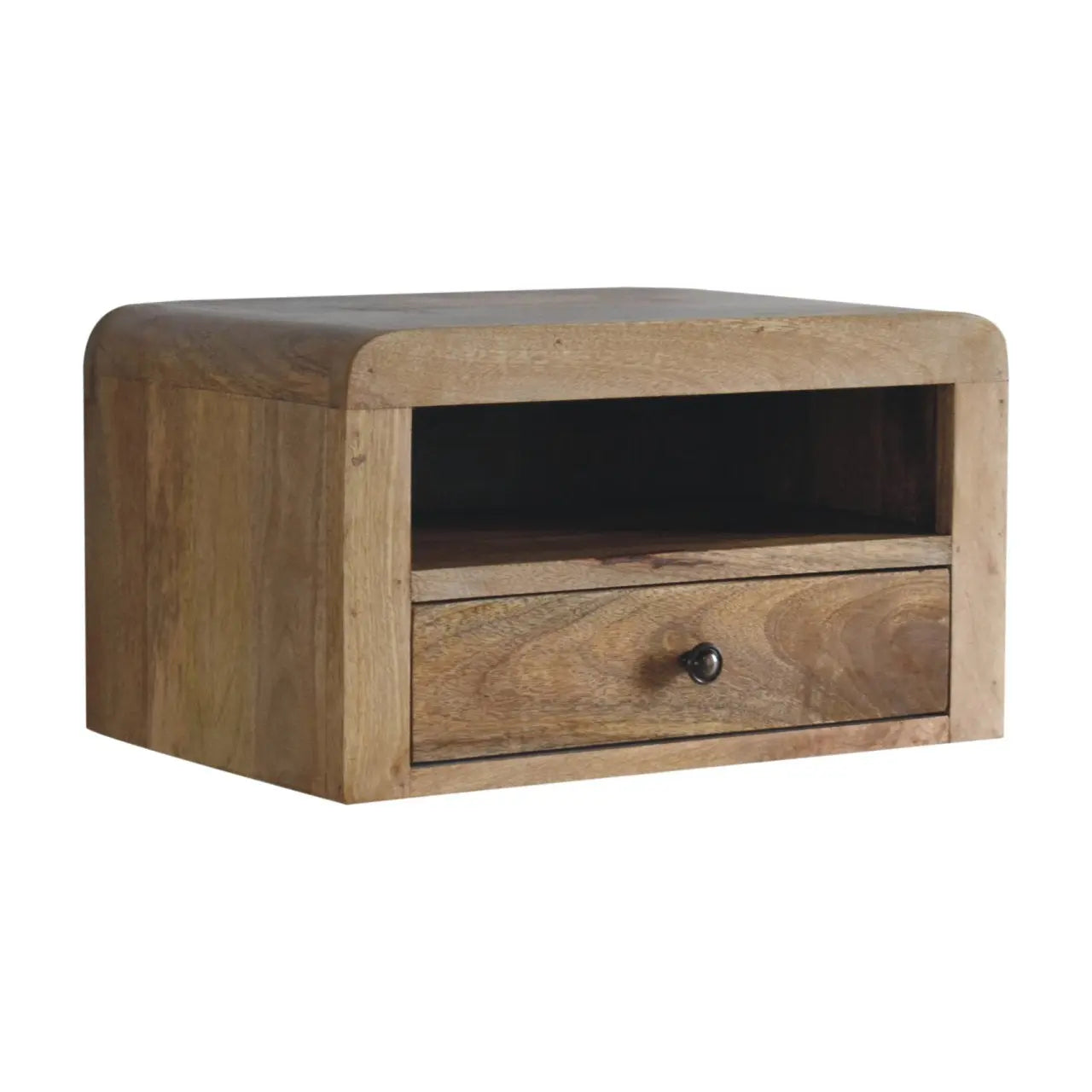 Chunky Oak-ish Floating Bedside - Living with Luxury