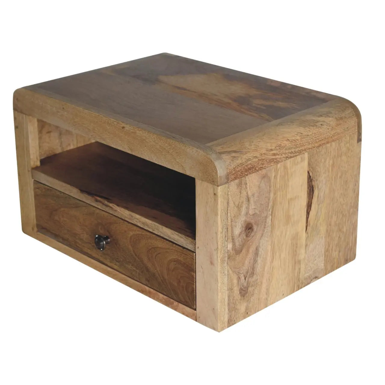 Chunky Oak-ish Floating Bedside - Living with Luxury