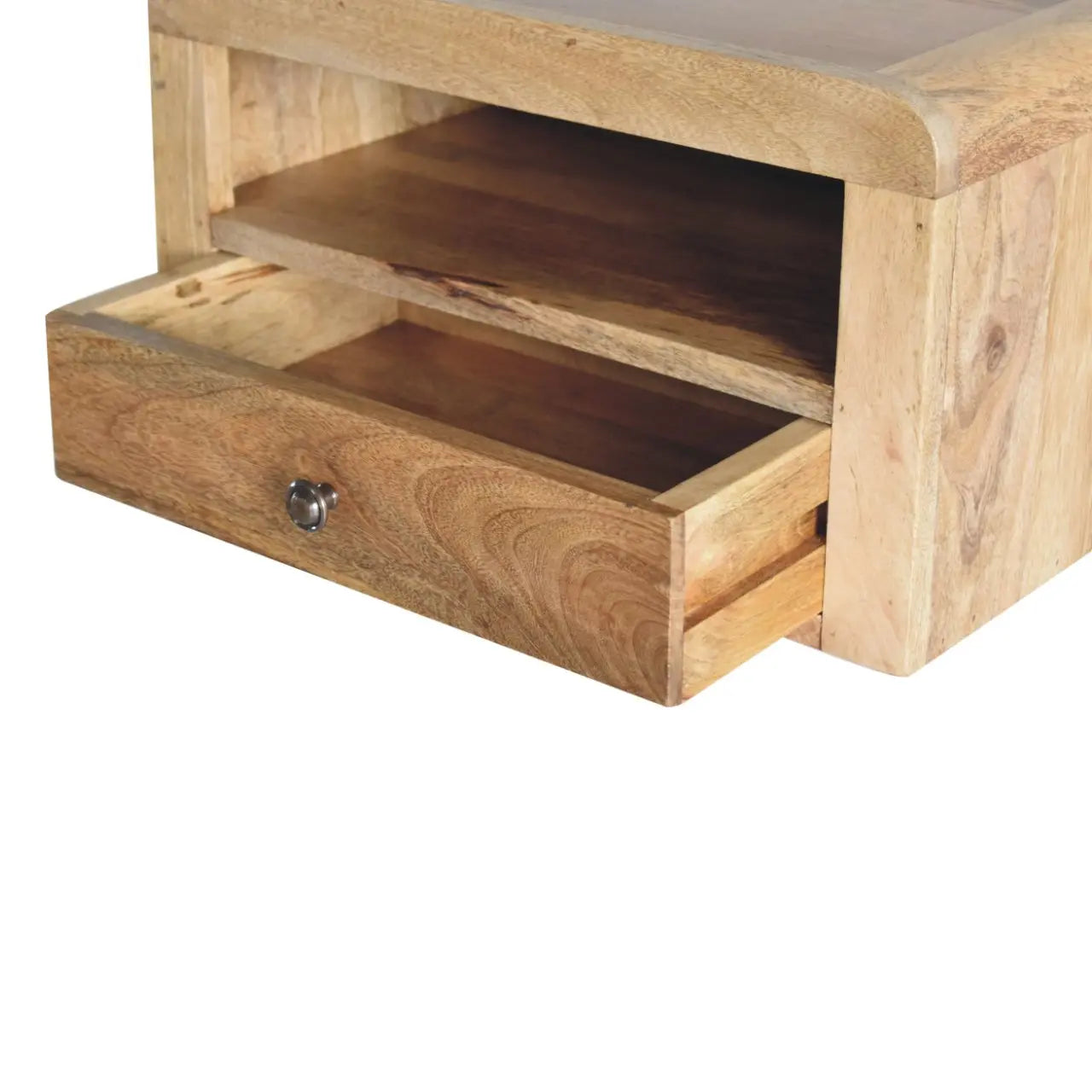Chunky Oak-ish Floating Bedside - Living with Luxury