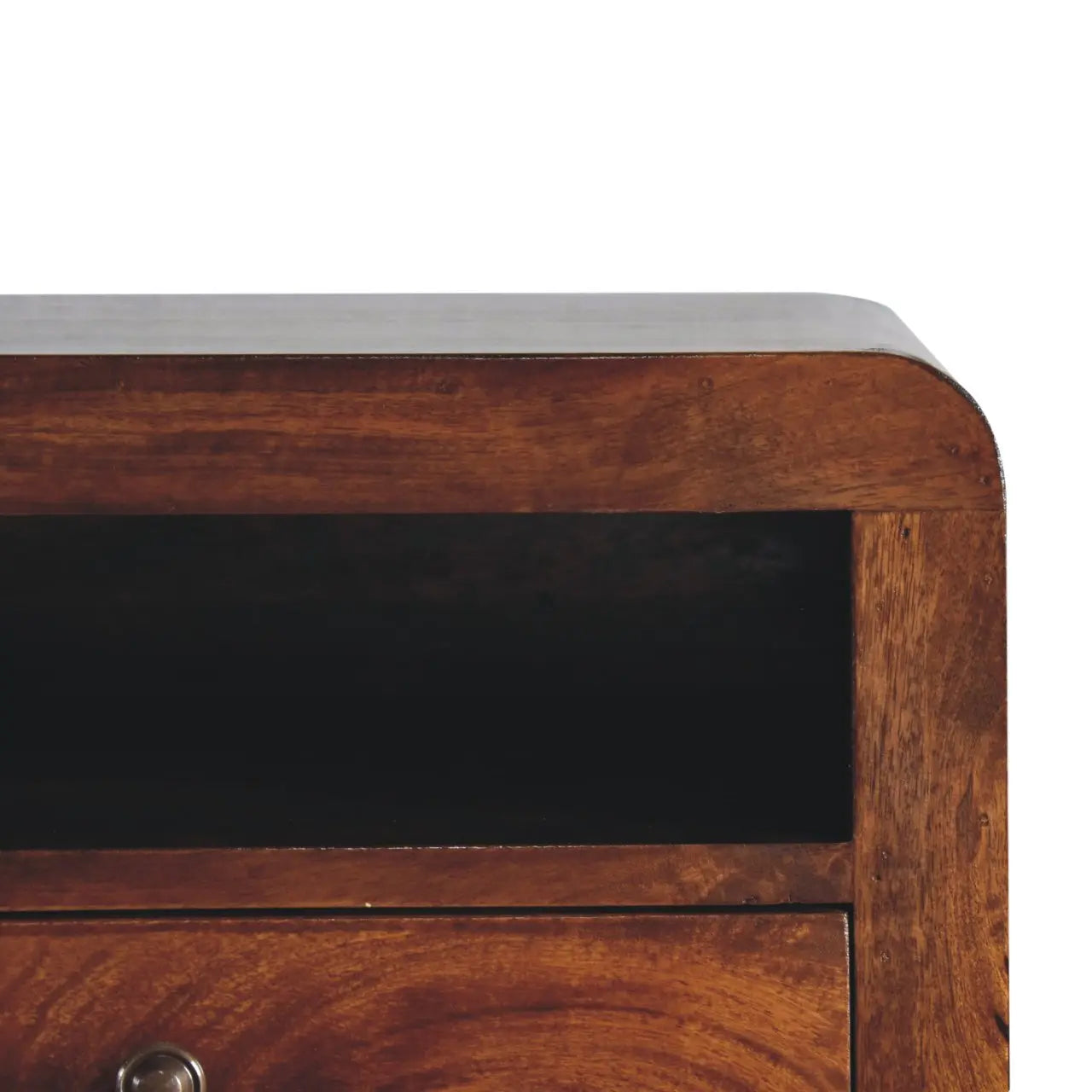 Chunky Chestnut Floating Bedside - Living with Luxury
