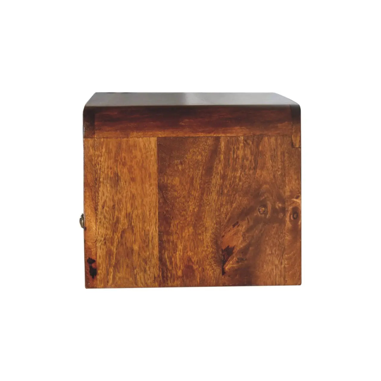 Chunky Chestnut Floating Bedside - Living with Luxury
