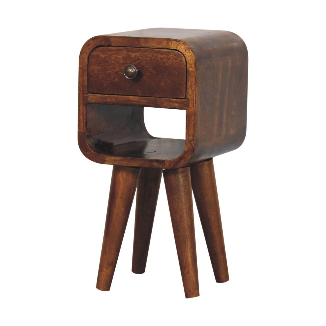 Extra Mini Chestnut Curve Lower Bedside