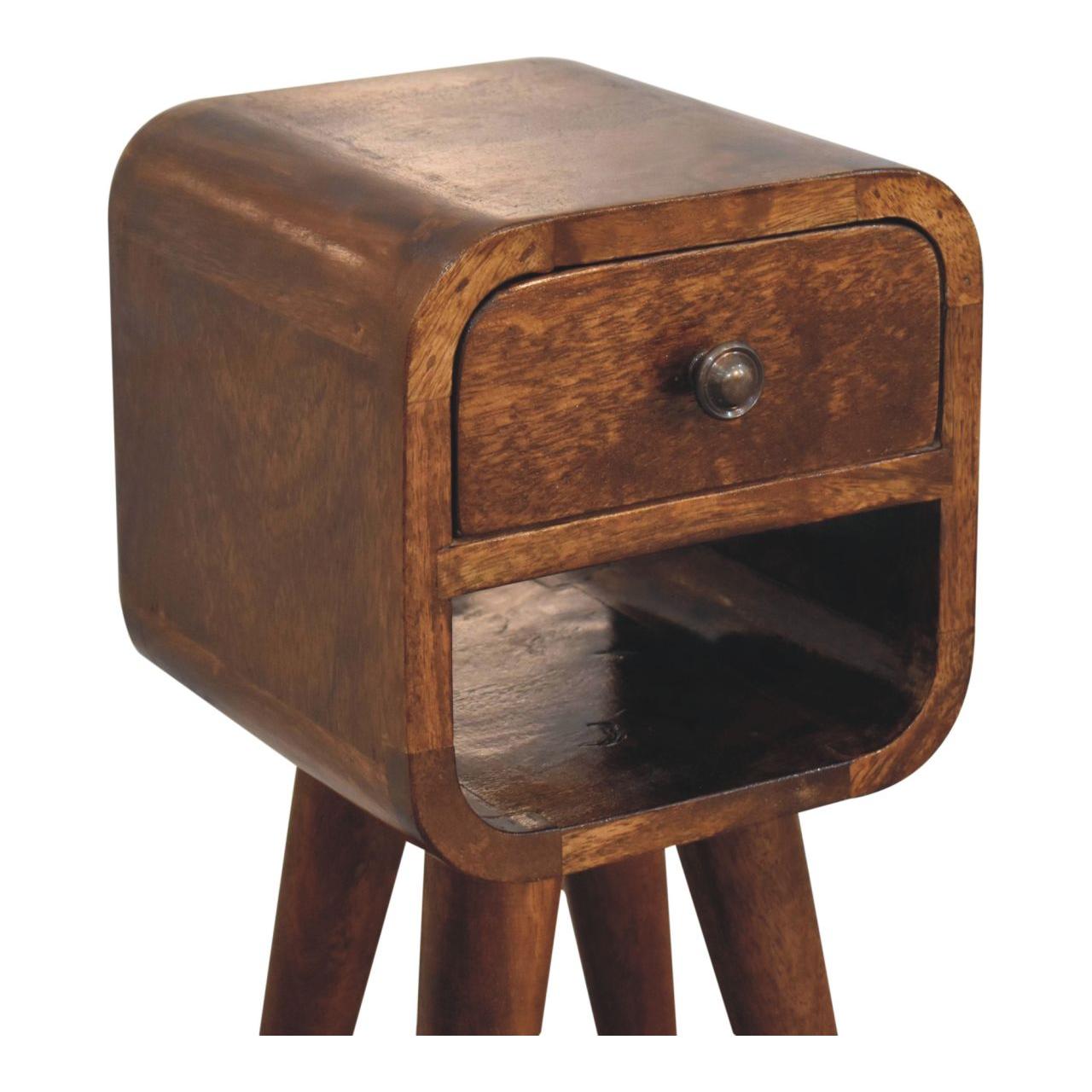 Extra Mini Chestnut Curve Lower Bedside