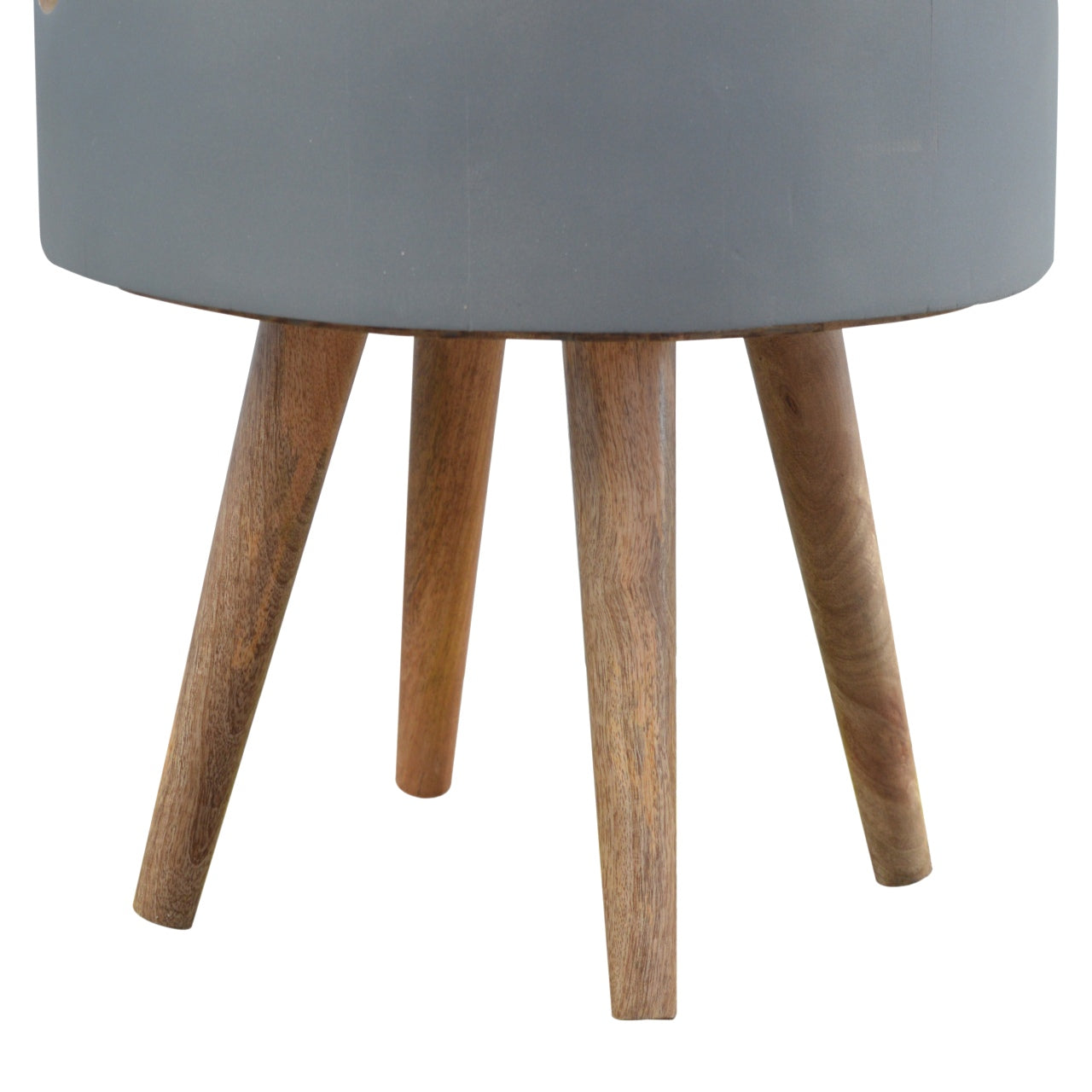 3 Drawer Grey Paint Bedside - Living with Luxury