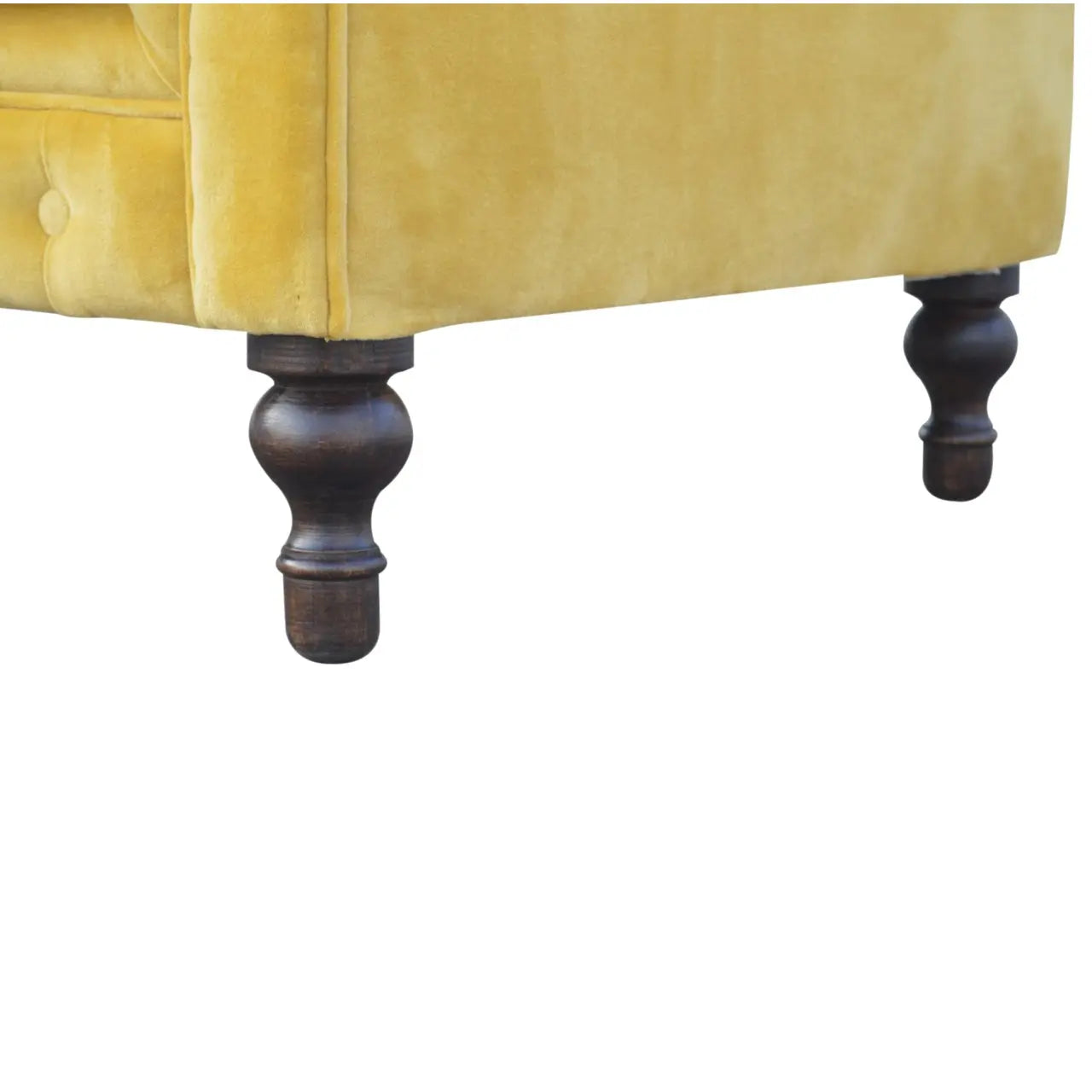 Mustard Velvet Chesterfield Sofa - Living with Luxury