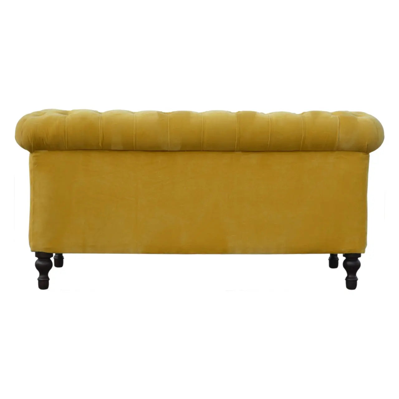 Mustard Velvet Chesterfield Sofa - Living with Luxury
