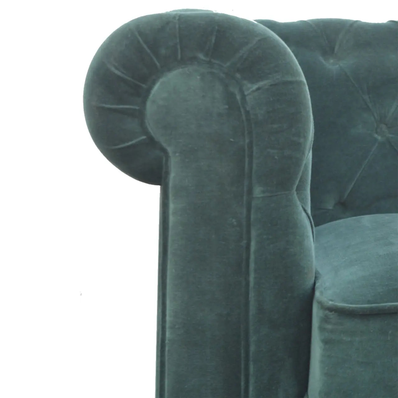 Emerald Green Velvet Chesterfield - Living with Luxury