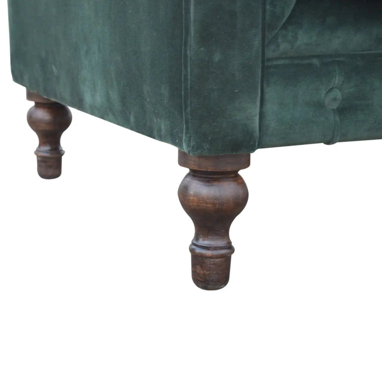 Emerald Green Velvet Chesterfield - Living with Luxury