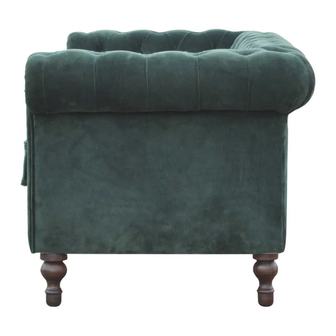 Emerald Green Velvet Chesterfield - Living with Luxury
