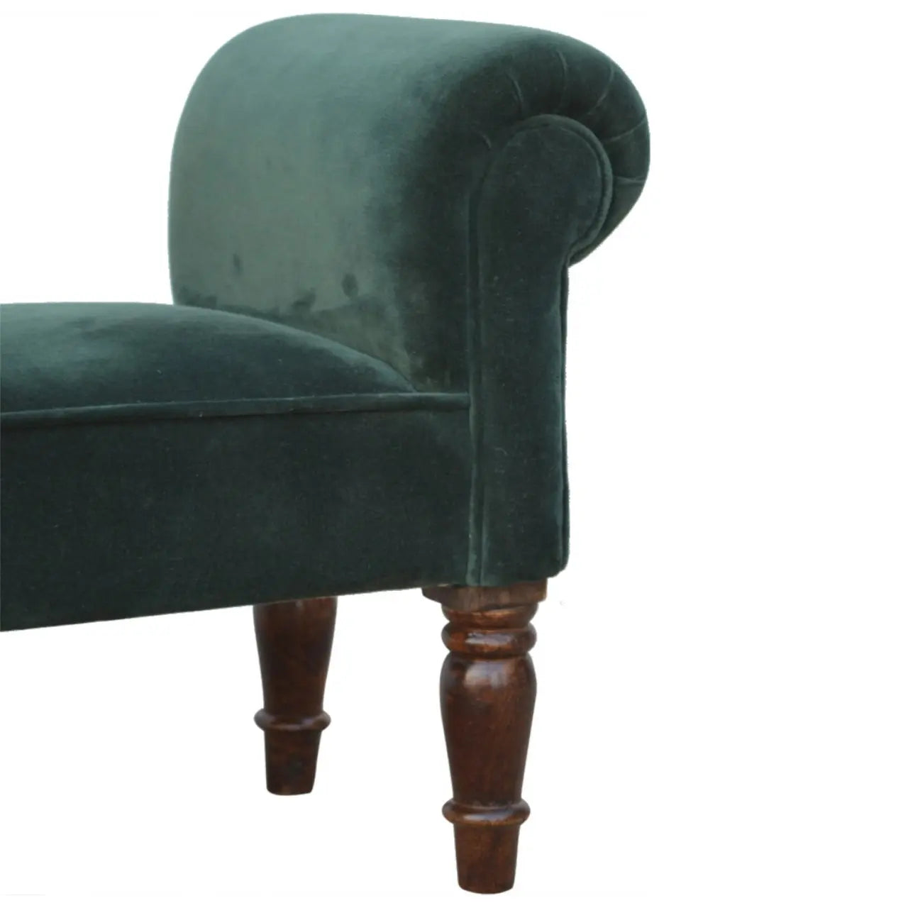 Emerald Velvet Bench - Living with Luxury