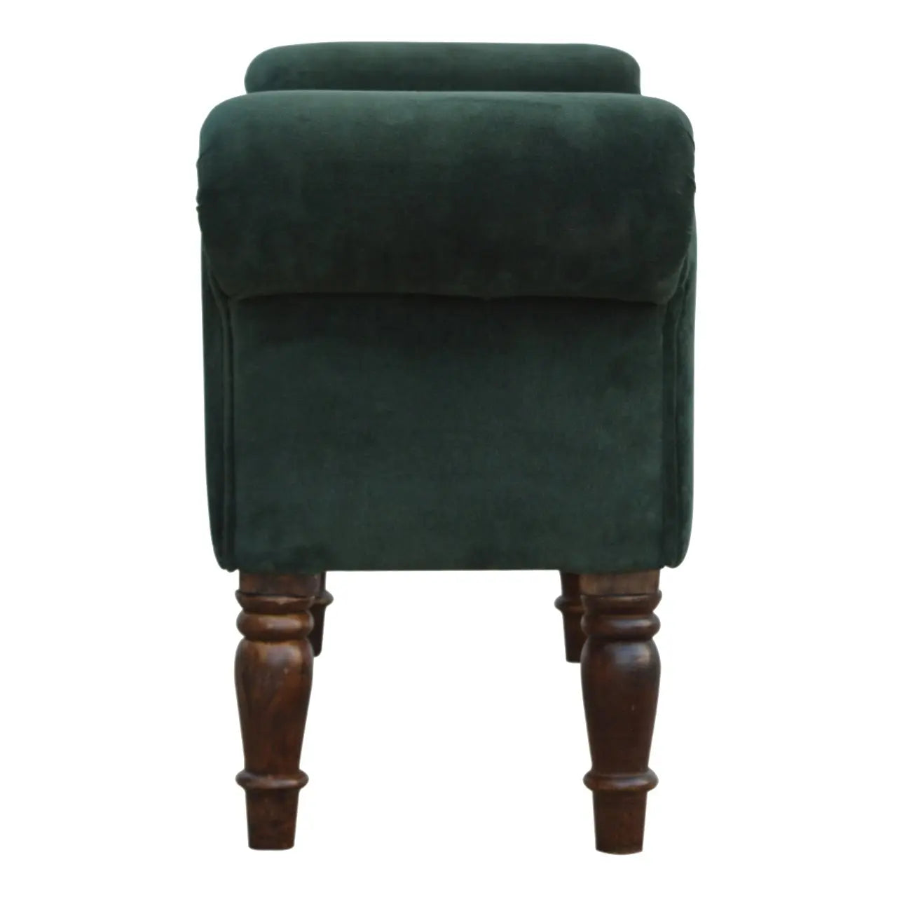 Emerald Velvet Bench - Living with Luxury