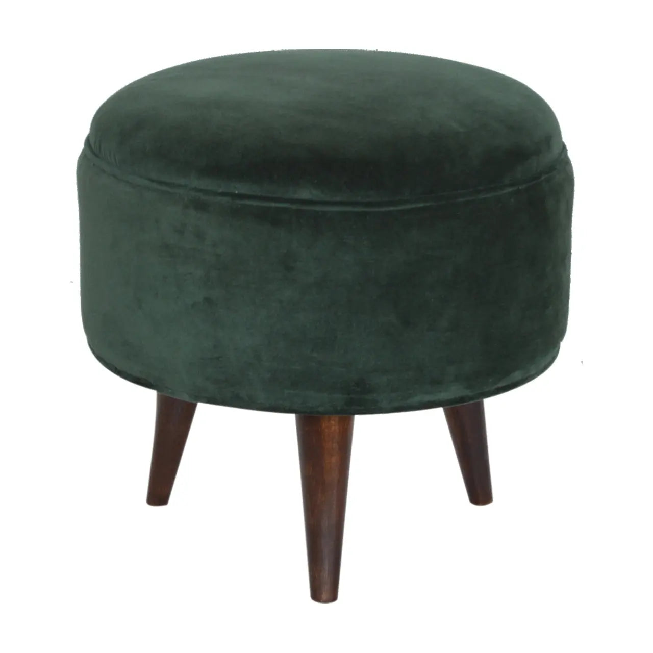Emerald Green Velvet Nordic Stool - Living with Luxury