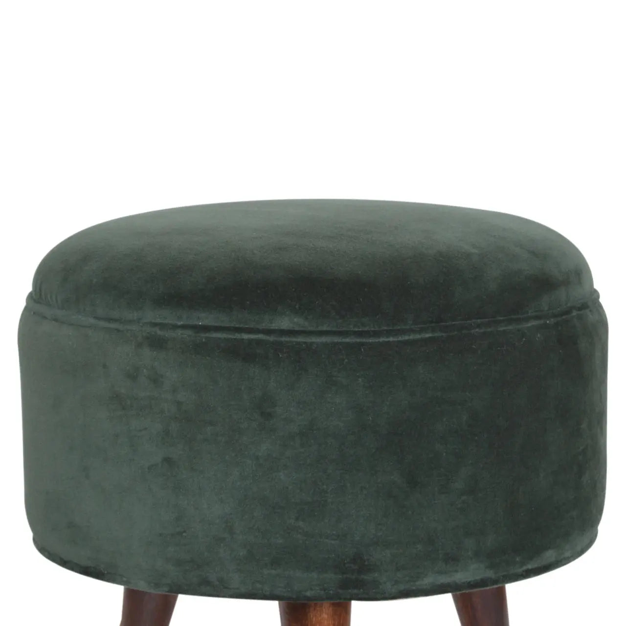 Emerald Green Velvet Nordic Stool - Living with Luxury