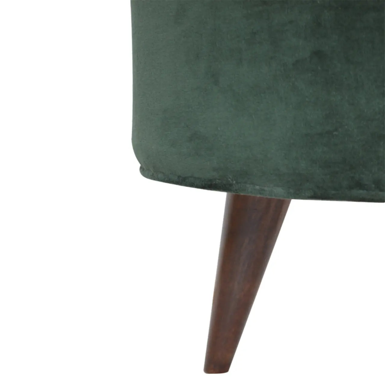 Emerald Green Velvet Nordic Stool - Living with Luxury
