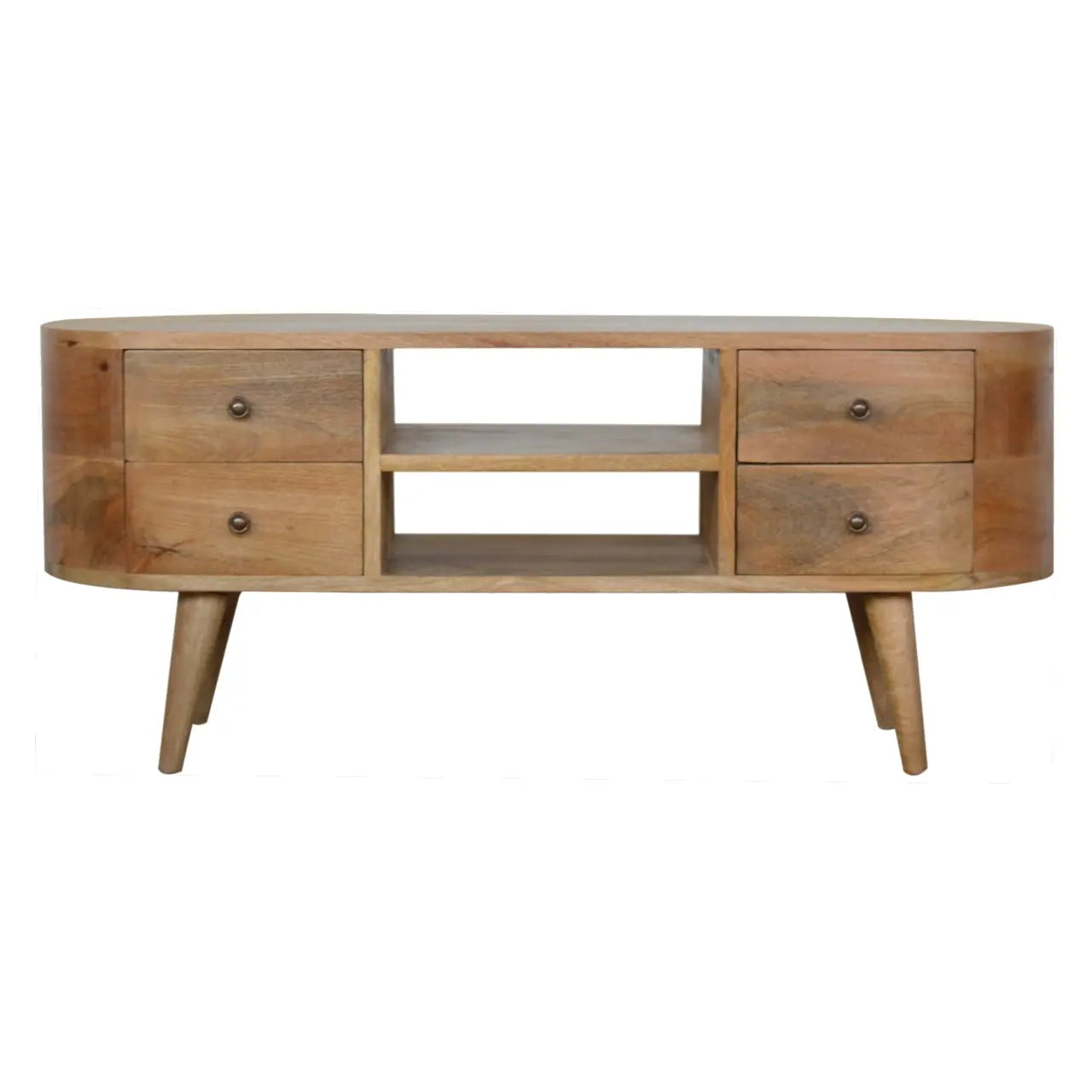 Rounded Entertainment Unit - Living with Luxury