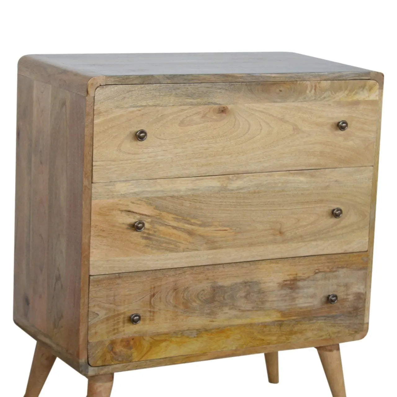 Curved Oak-ish Chest - Living with Luxury