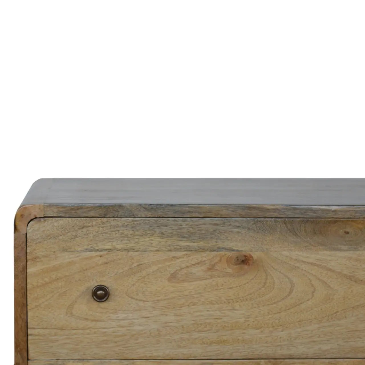 Curved Oak-ish Chest - Living with Luxury