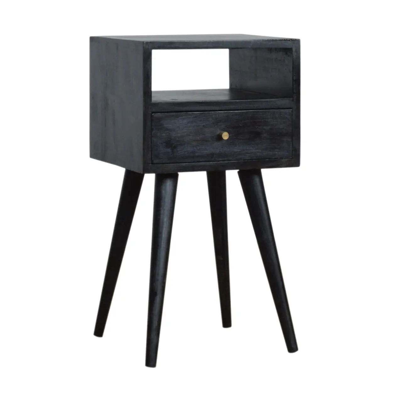 Mini Ash Black Bedside - Living with Luxury
