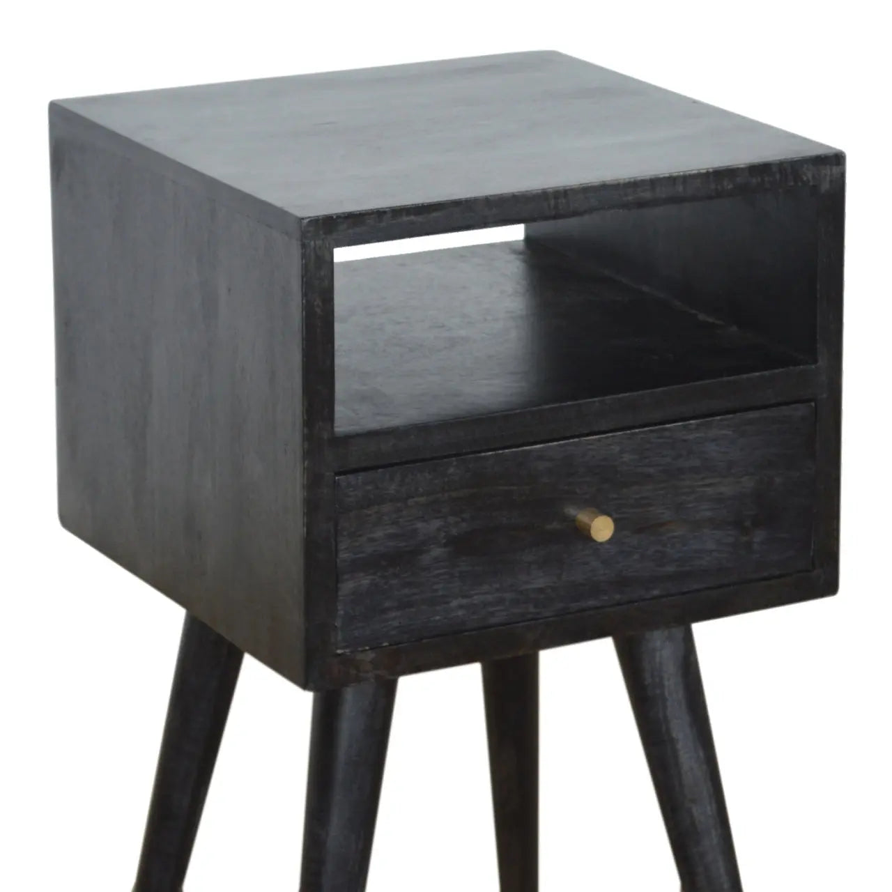 Mini Ash Black Bedside - Living with Luxury