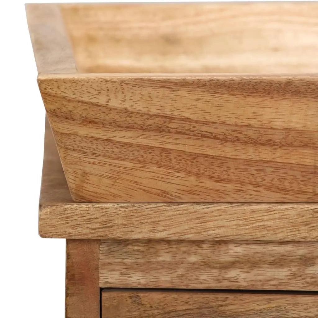 Side Table Solid Mango Wood Living with Luxury