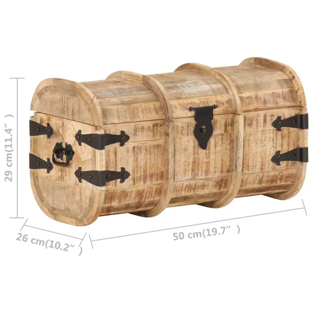 Storage Chests 2 Pieces Solid Mango Wood Living with Luxury