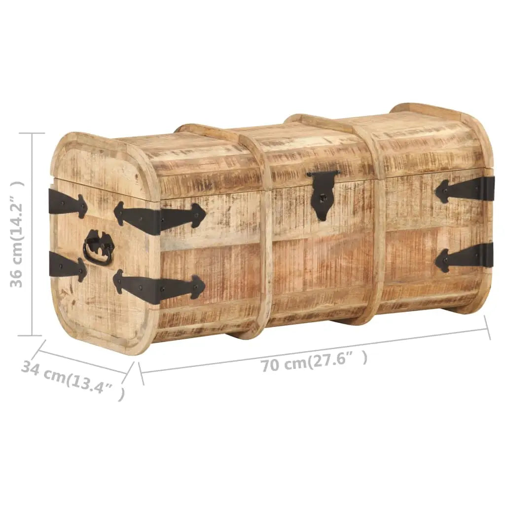 Storage Chests 2 Pieces Solid Mango Wood Living with Luxury