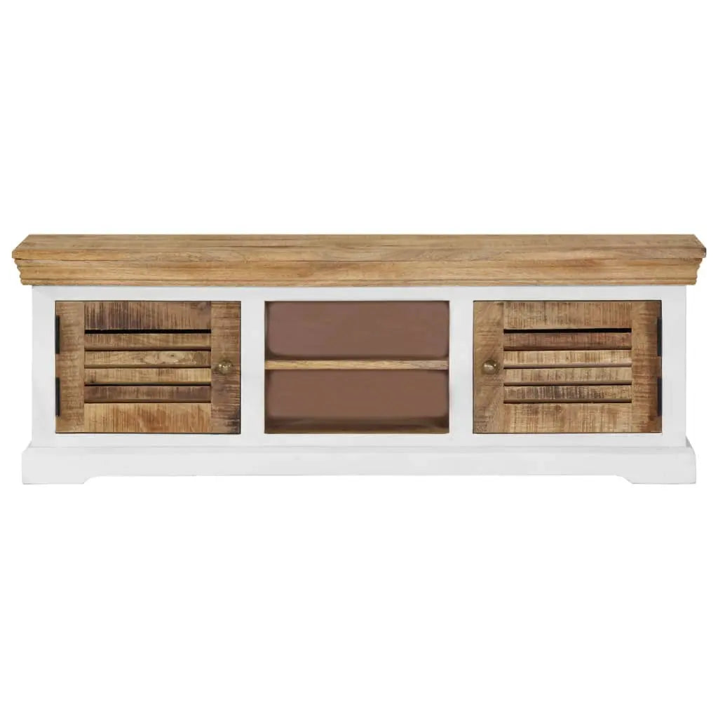 TV Cabinet Solid Mango Wood Living with Luxury