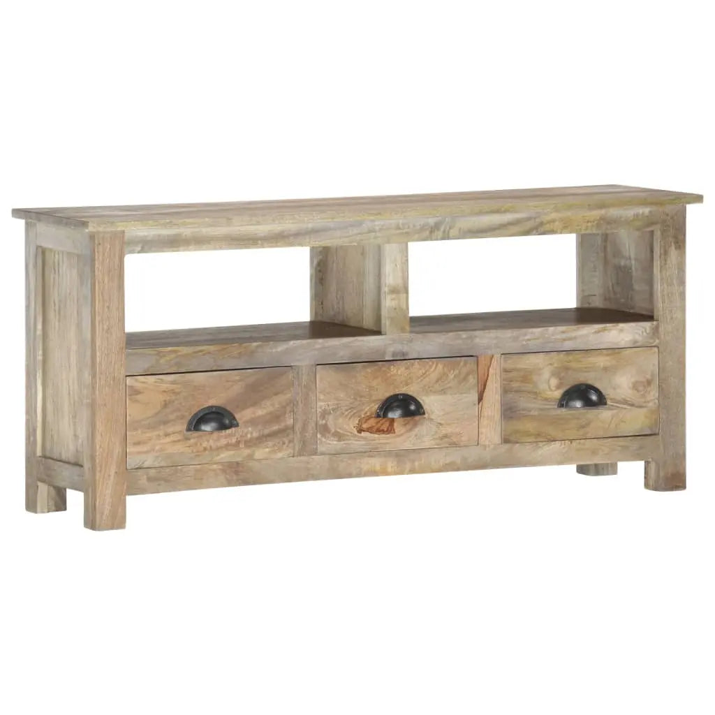 TV Cabinet Solid Mango Wood Living with Luxury