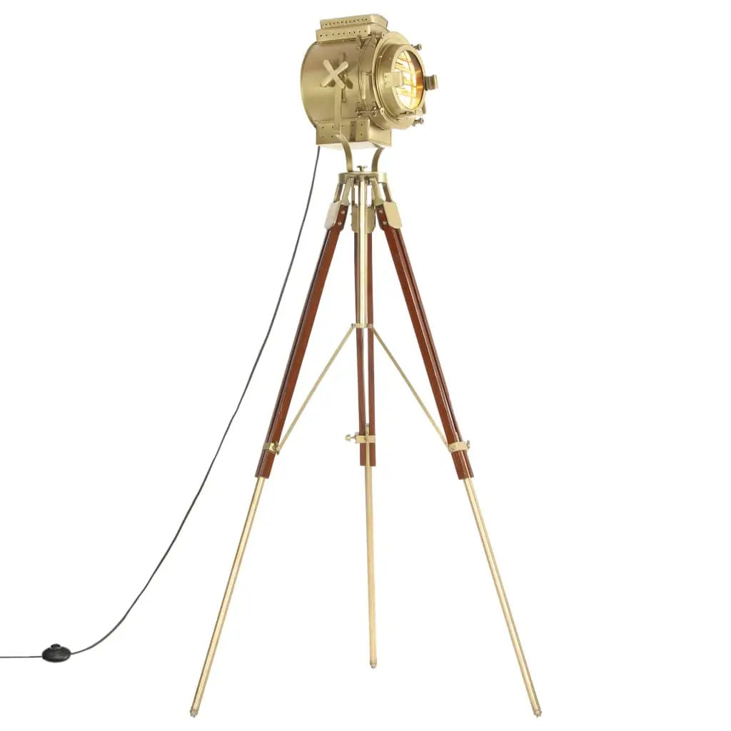 Tripod Floor Lamp Solid Mango Wood 193 cm Living with Luxury