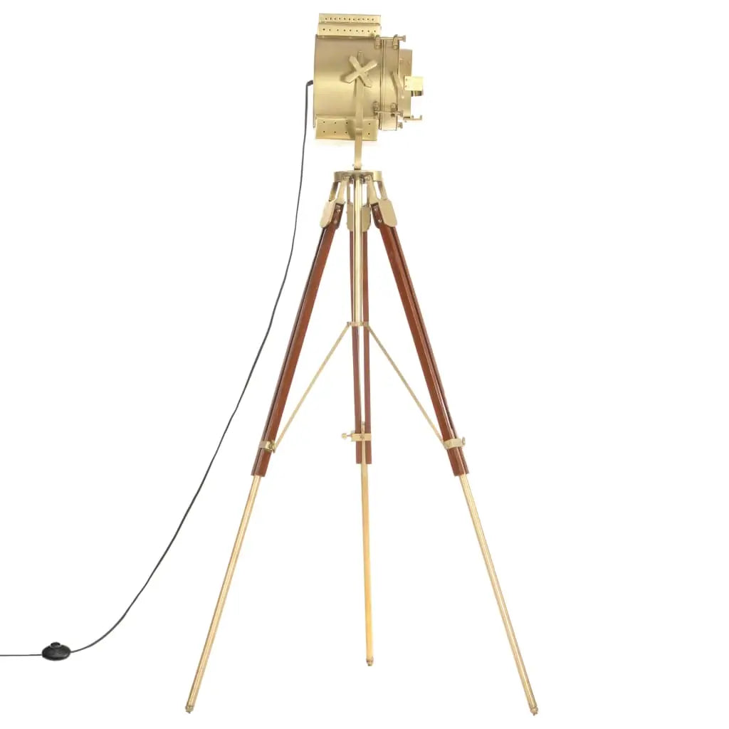 Tripod Floor Lamp Solid Mango Wood 193 cm Living with Luxury