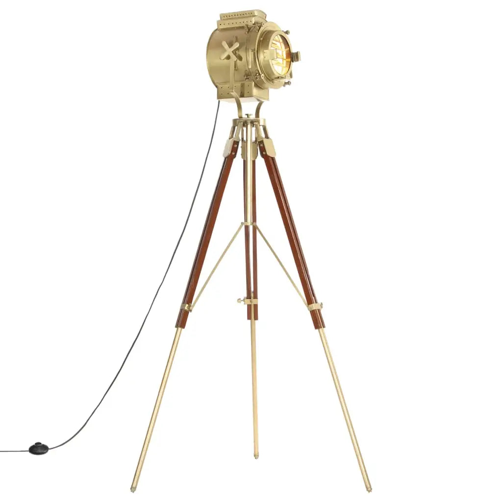 Tripod Floor Lamp Solid Mango Wood 193 cm Living with Luxury