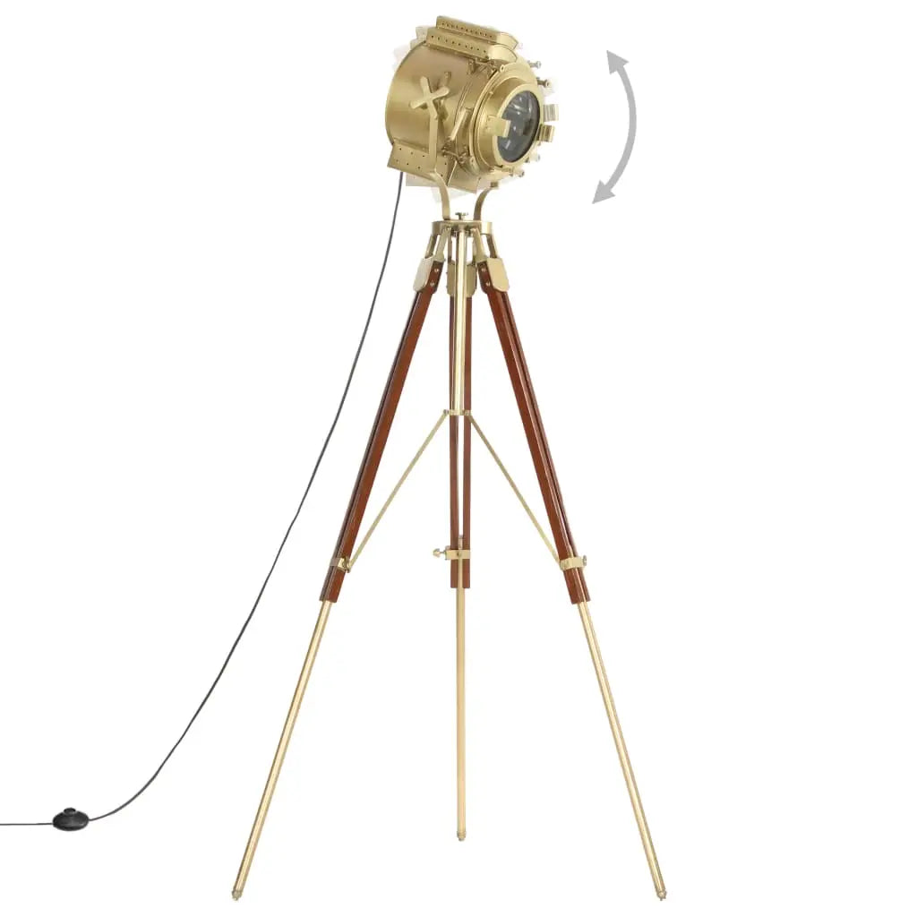 Tripod Floor Lamp Solid Mango Wood 193 cm Living with Luxury