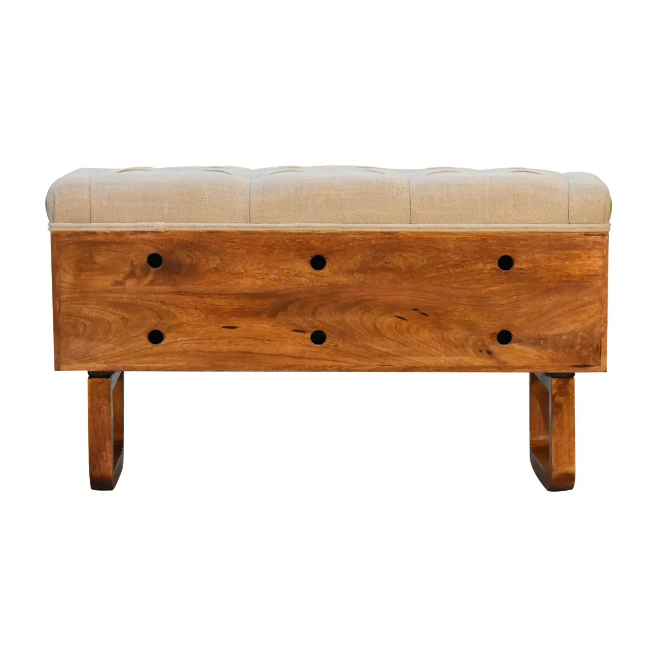 'U' Chestnut Pineapple Bench Living with Luxury