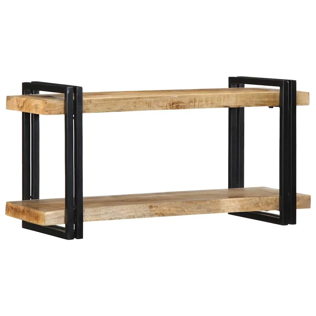 Wall Shelf Solid Rough Wood Mango Living with Luxury