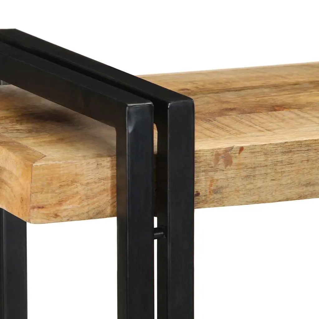 Wall Shelf Solid Rough Wood Mango Living with Luxury