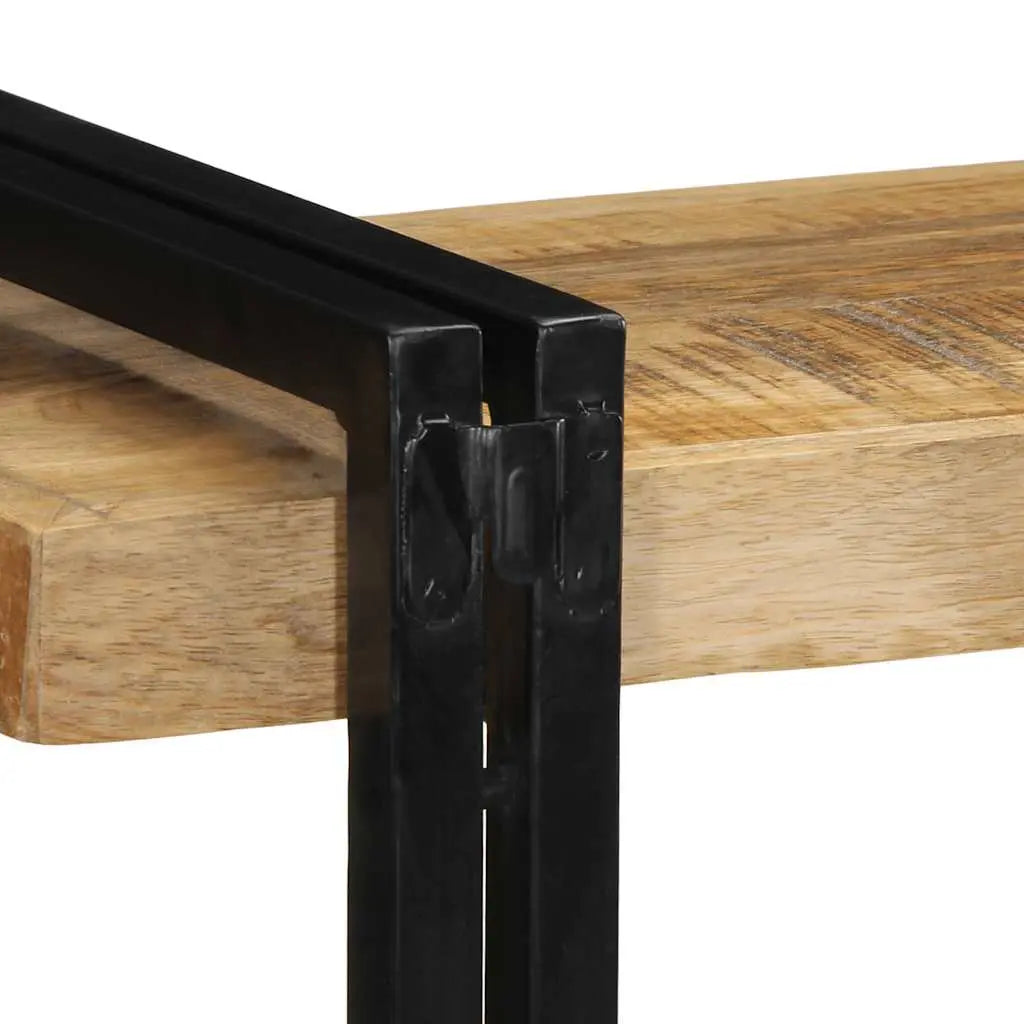 Wall Shelf Solid Rough Wood Mango Living with Luxury